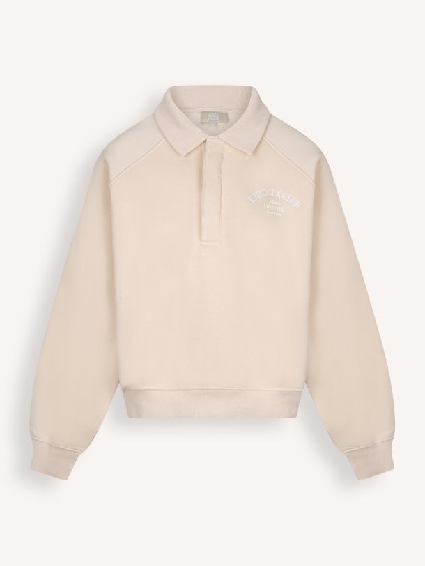 Ebony Polo Sweater Ebony, katoenmix polo sweater