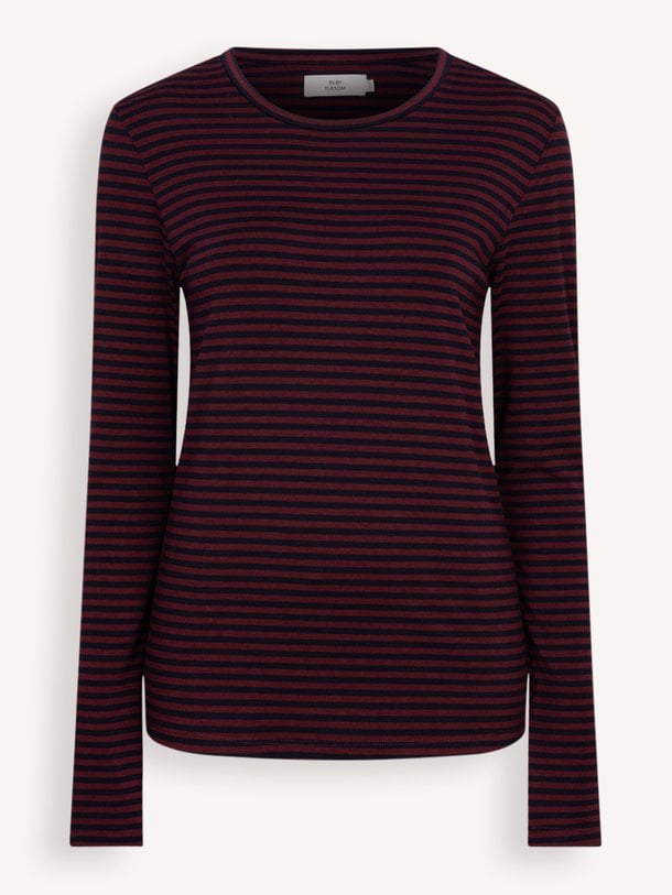 CIBRIS longsleeves striped tee Cibris, viscosemix gestreepte longsleeve