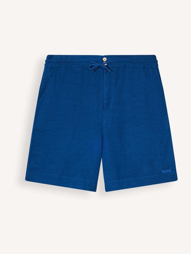 3080638005065 Viscose/linnenmix short met logo