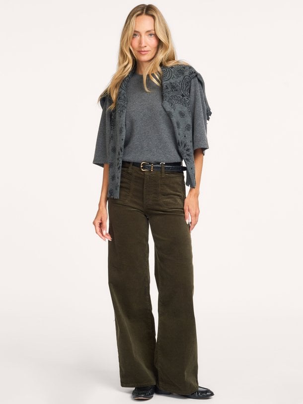 LE SLIM PALAZZO MODERNIST POCKET CORDUROY Katoenmix ribcord broek