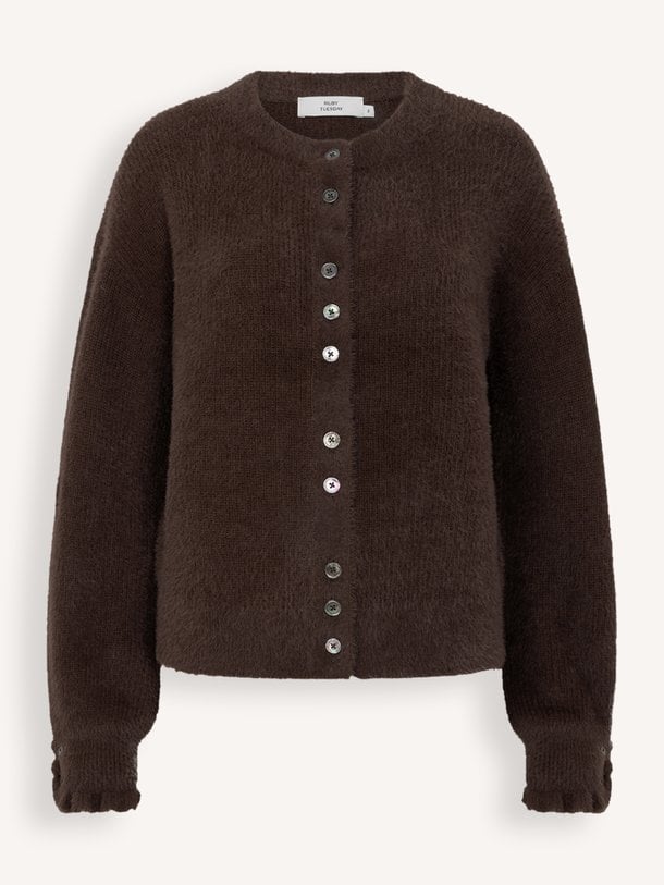VIVETT Fluffy knit cardigan Vivett, wolmix vest