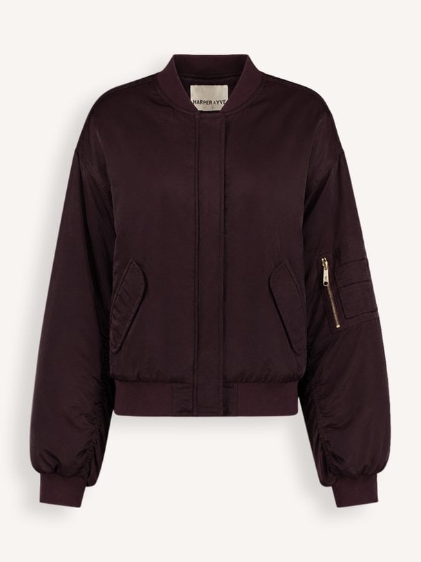 Lenora, geweven bomber jack