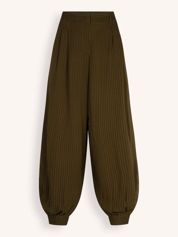 Gilbery pinstripe balloon pants Gilbery, geweven balloon broek