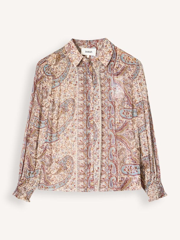 1H26CLEO Cleo, viscose blouse met print