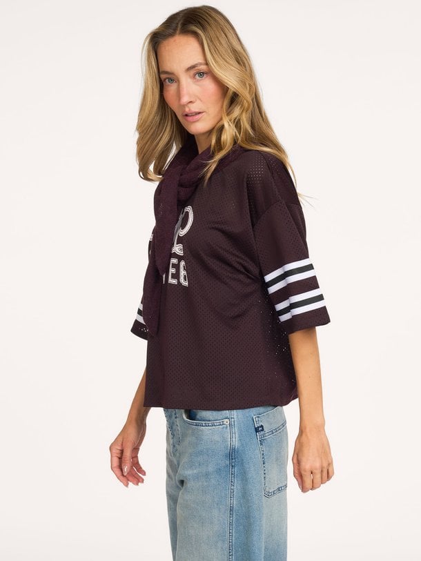 Dax bow detail logo tee Dax, geweven T-shirt