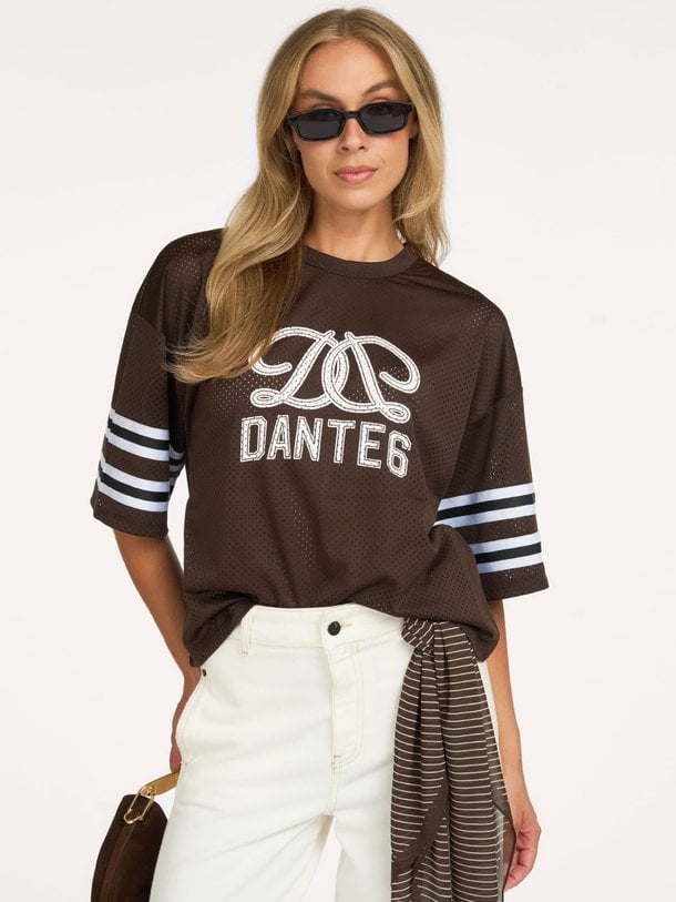 Dax bow detail logo tee Dax, geweven top