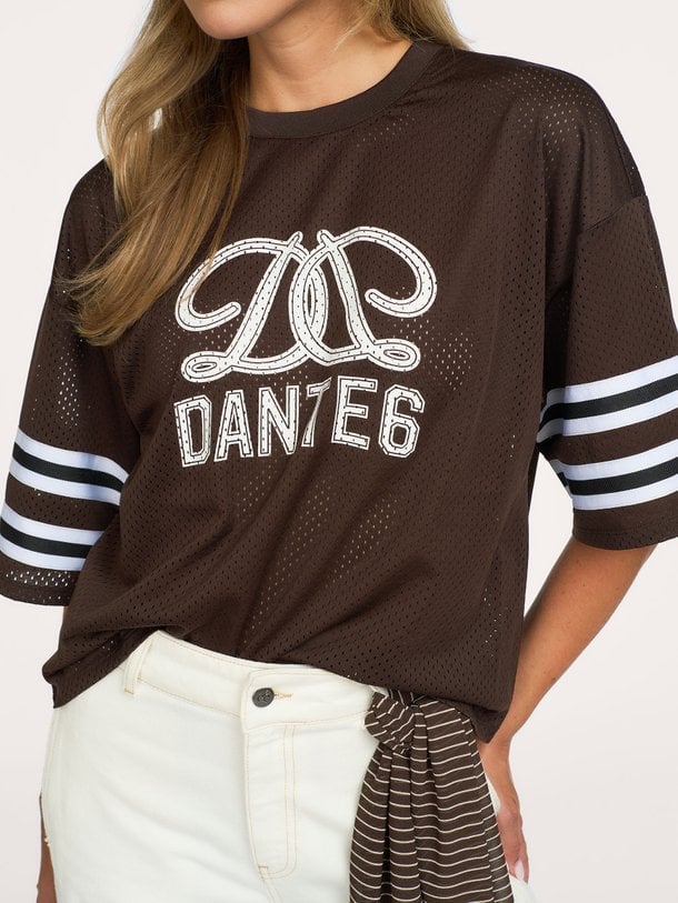 Dax bow detail logo tee Dax, geweven top