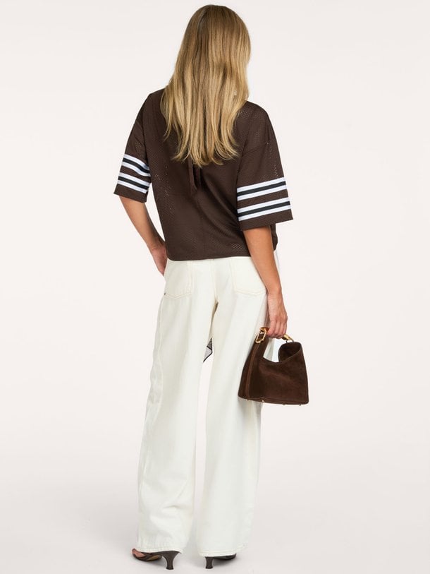 Dax bow detail logo tee Dax, geweven top