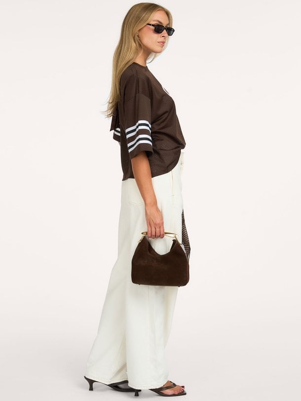 Dax bow detail logo tee Dax, geweven top