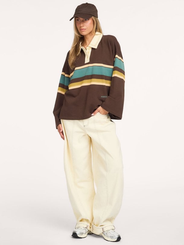 Arden, high waist barrel fit jeans