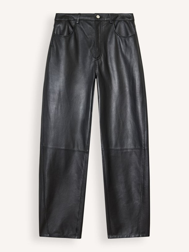 AILA Sheep Soft Waxed Aila, lederen barrel fit broek
