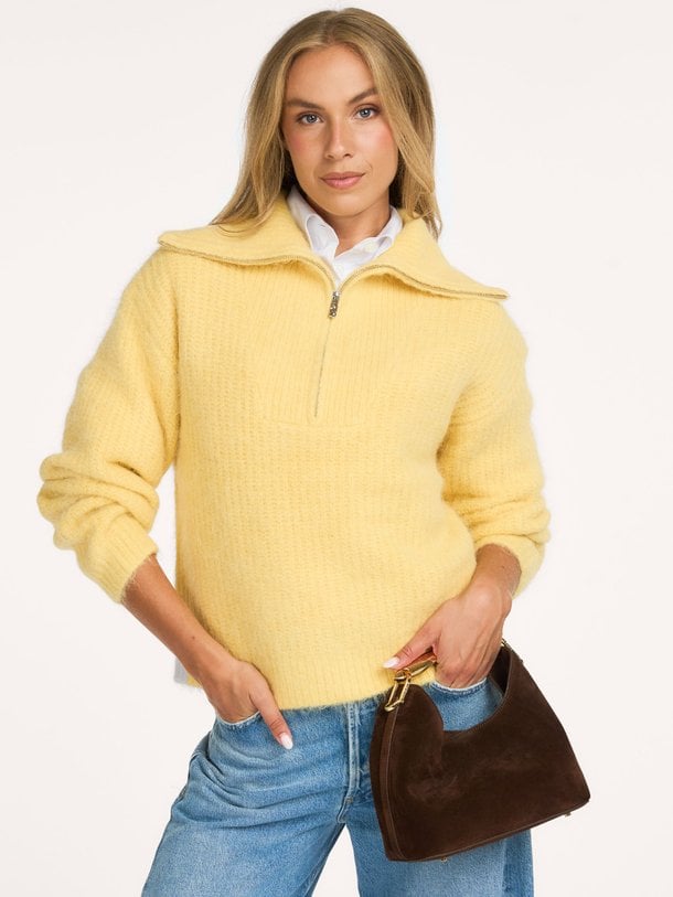 Emyla zip sweater Emyla, alpacamix trui