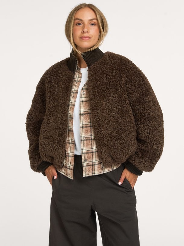 JALLIS62 T1805 Jallis, geweven teddy jas