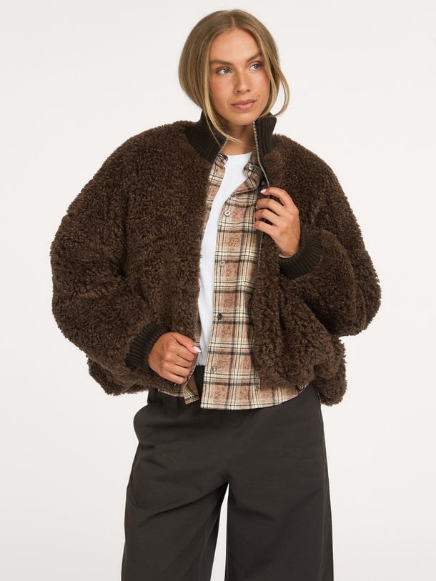 JALLIS62 T1805 Jallis, geweven teddy jas