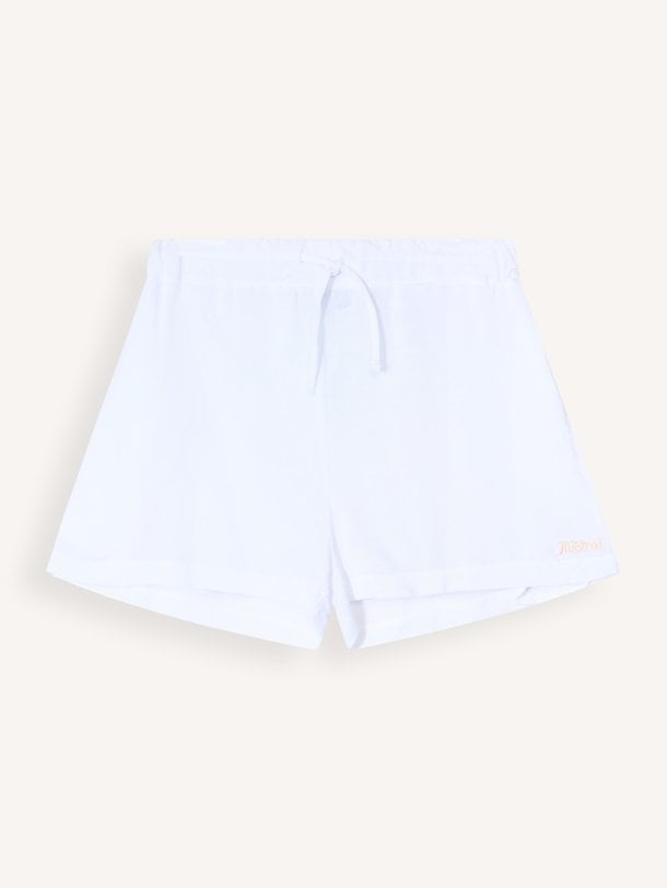 3080638003084 Melanie , viscose/linnenmix short met logo