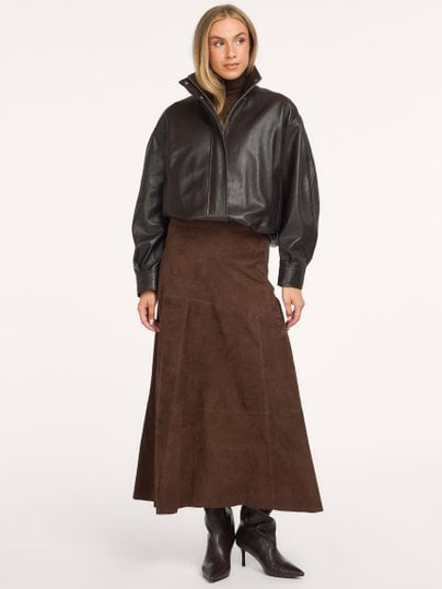 HELENA Goat Suede Helena, suède rok