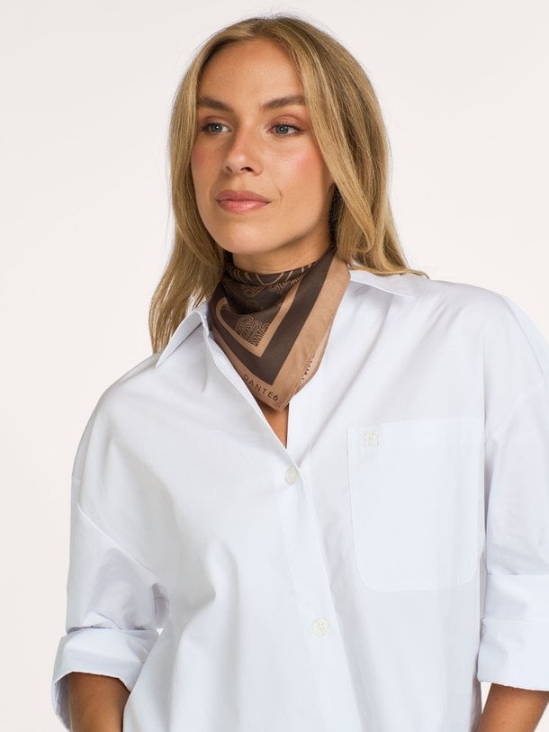 Monogram printed scarf Geweven sjaal