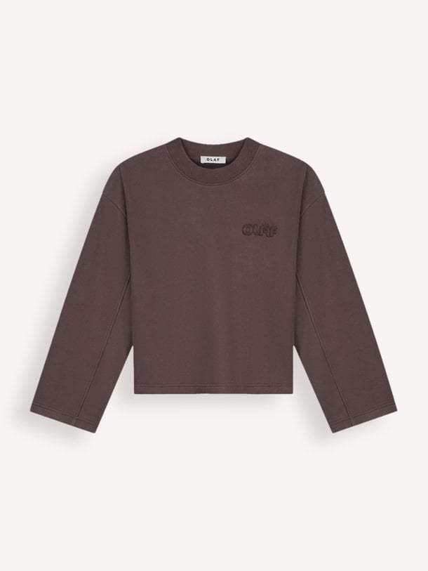 RETRO LOGO CREWNECK Organic cotton sweater