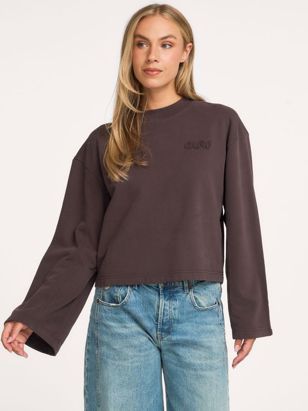 RETRO LOGO CREWNECK Organic cotton sweater
