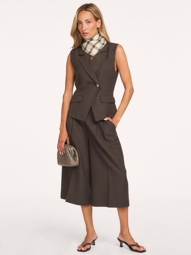 Riese Fitted Waistcoat Riese, viscosemix gilet