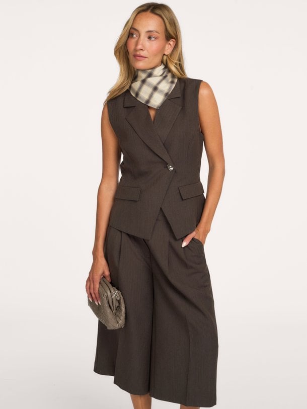 Riese Fitted Waistcoat Riese, viscosemix gilet