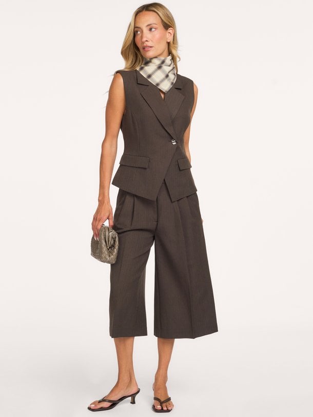 Riese Fitted Waistcoat Riese, viscosemix gilet