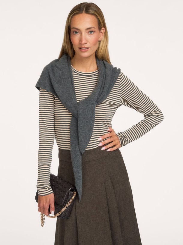 CIBRIS longsleeves striped tee Cibris, viscosemix gestreepte longsleeve