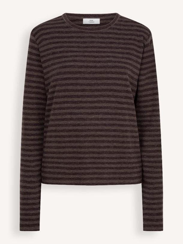 CIBRIS longsleeves striped tee Cibris, viscosemix gestreepte longsleeve
