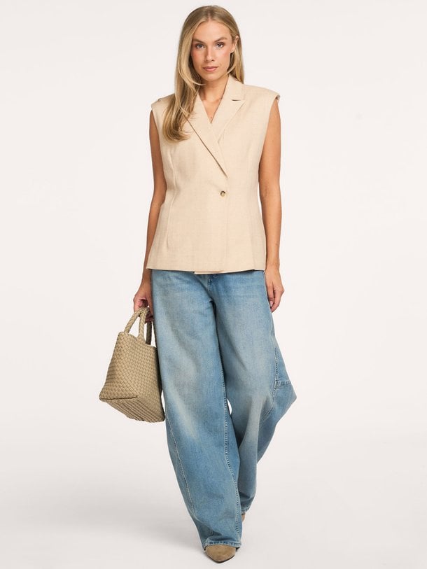 Lia long gilet Lia, viscosemix gilet