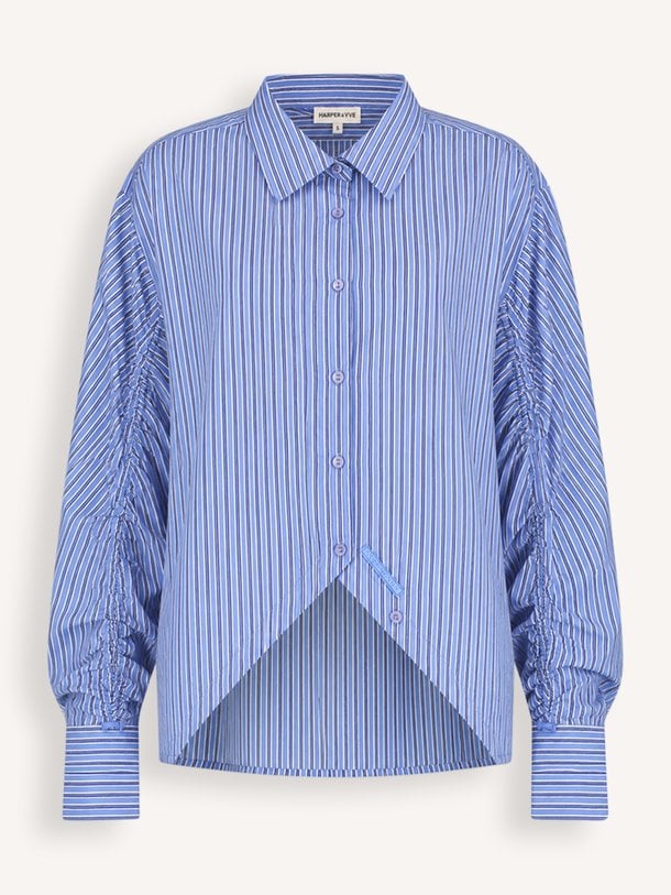 Ted, katoenmix gestreepte blouse