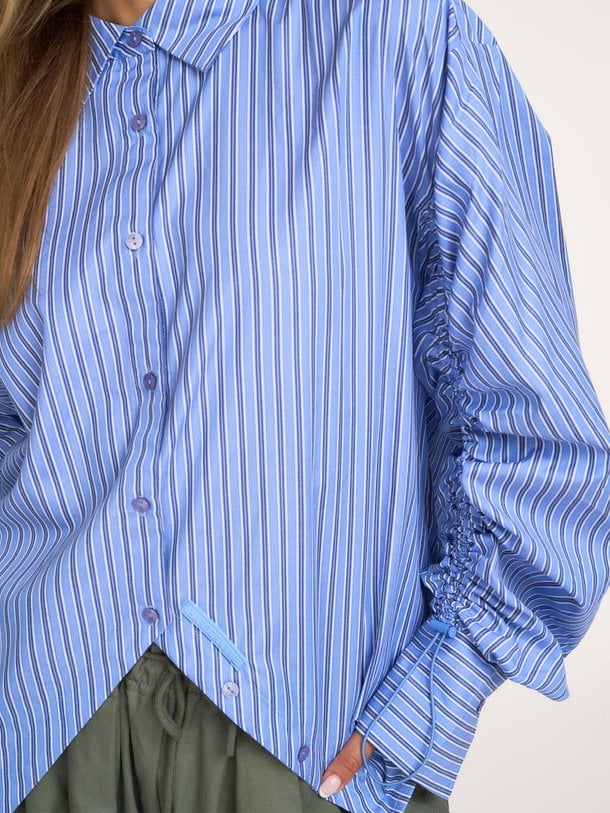 Ted, katoenmix gestreepte blouse