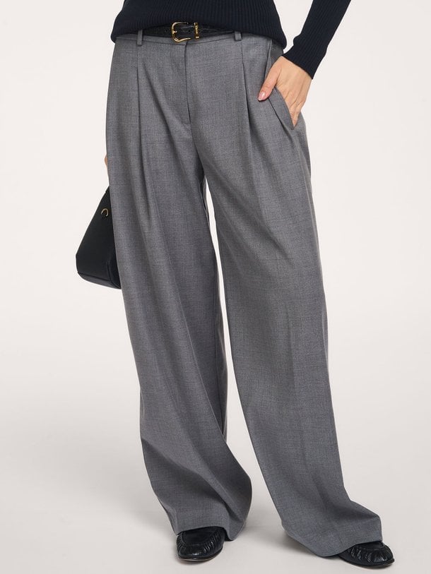 Biaxa pleated pants Biaxa, viscosemix broek