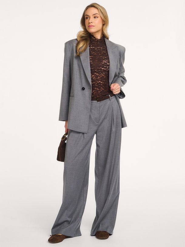 Biaxa pleated pants Biaxa, viscosemix broek