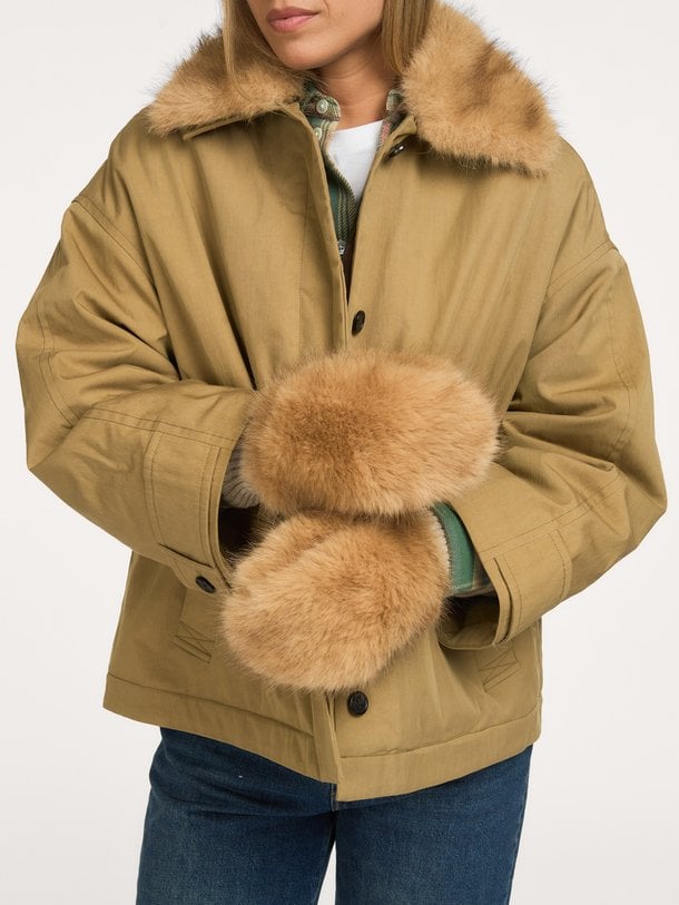 MADINA62 F2625 Madina, fake fur wanten
