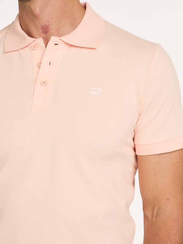 Katoenmix polo met logo
