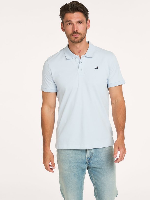 Katoenmix polo met logo