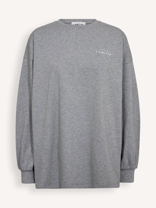 Organic cotton gemêleerde longsleeve