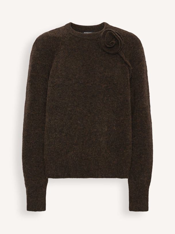 Andie flower jumper Andie, alpacamix trui