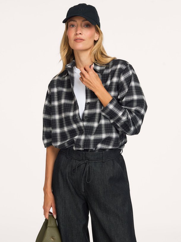 Genola Shirt Genola, katoenmix geruite blouse
