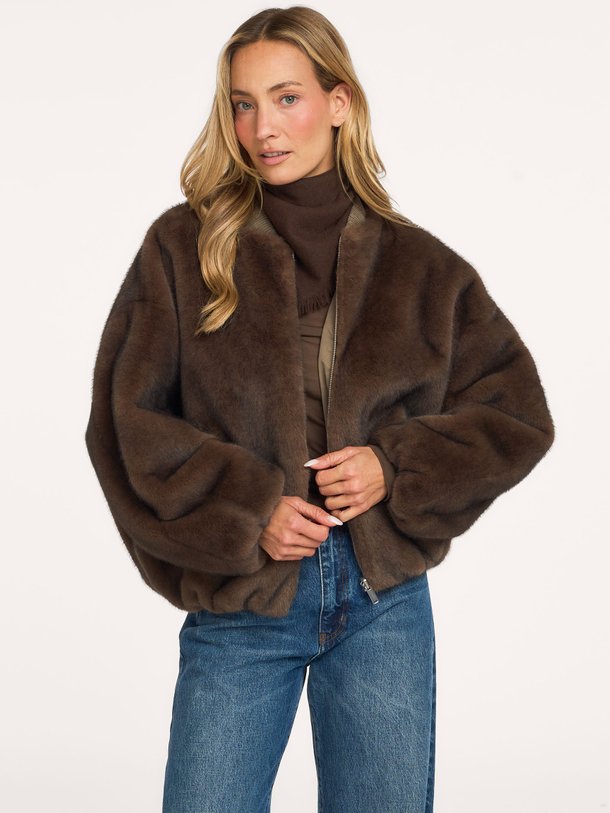 ETTA Faux Mink Etta, fake fur reversible jack