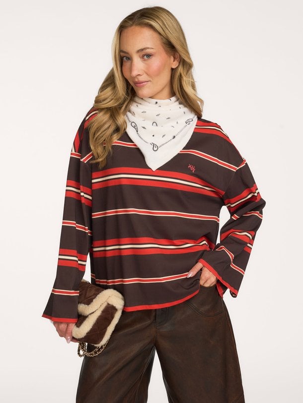 Tommy, katoenmix gestreepte longsleeve
