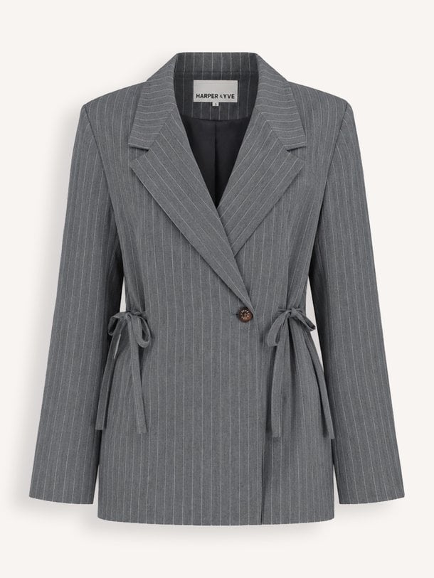 Anina, geweven pinstripe blazer