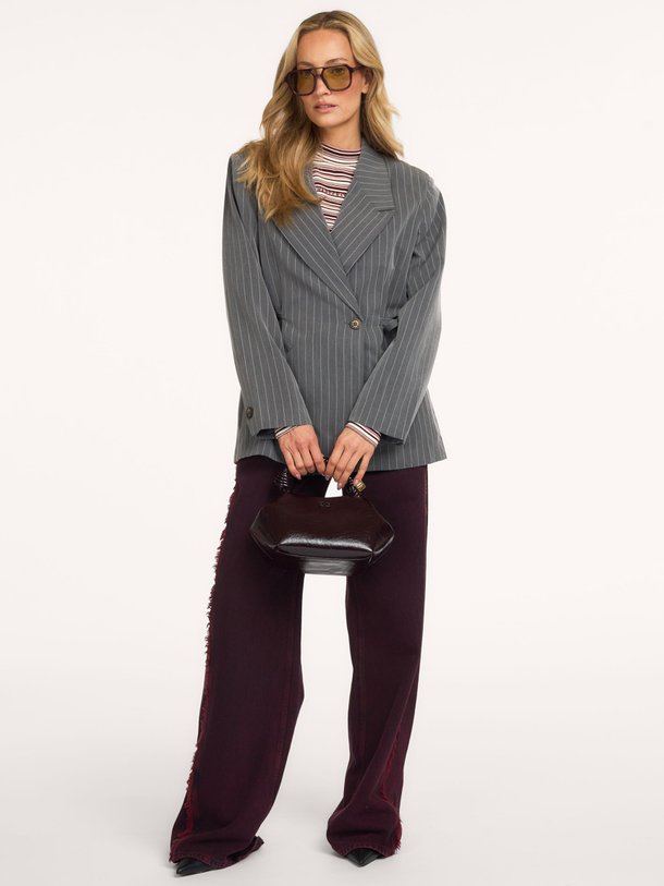 Anina, geweven pinstripe blazer