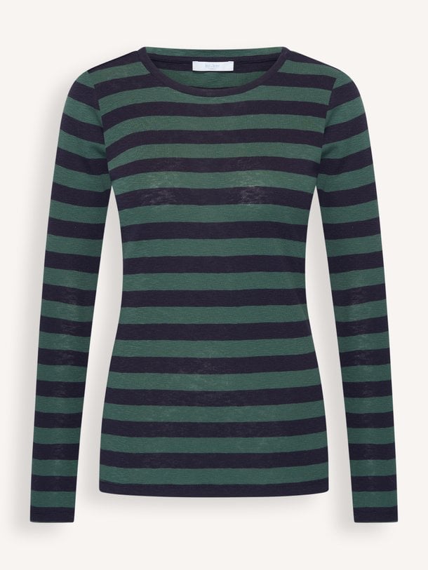 basic ls big stripe top Organic cotton gestreepte longsleeve