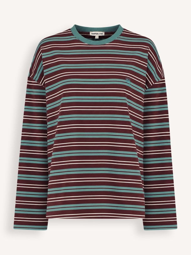 Tommy, katoenmix gestreepte longsleeve