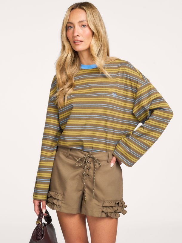 TOMMY-LS Tommy, katoenmix gestreepte longsleeve