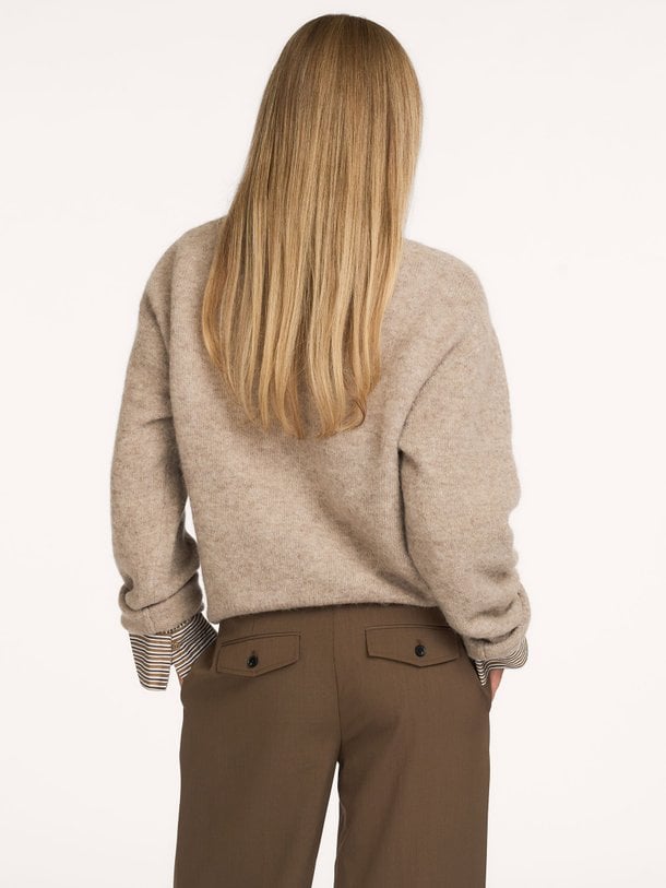 Varano Knit Pullover Varano, wolmix gemêleerde trui