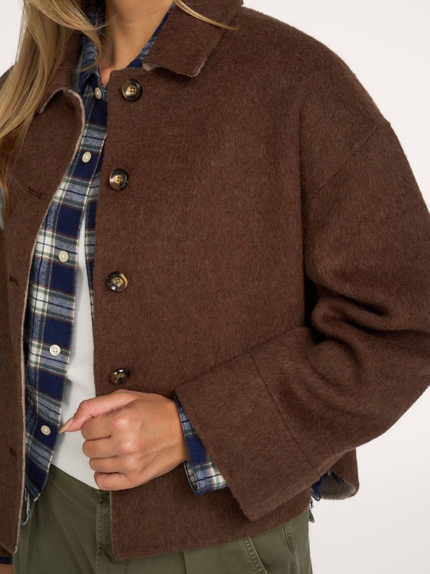 CIBEAU Woolen silk overshirt Cibeau, wolmix jasje