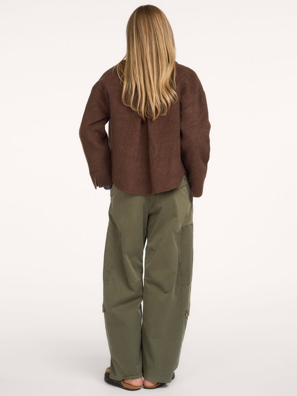 CIBEAU Woolen silk overshirt Cibeau, wolmix jasje