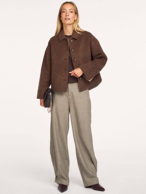 CIBEAU Woolen silk overshirt Cibeau, wolmix jasje